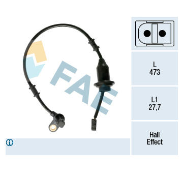 Snímač, počet otáček kol FAE 78397