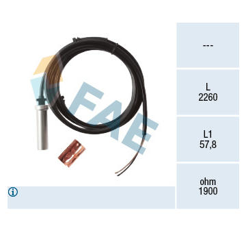 Snímač, počet otáček kol FAE 78398