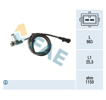 Snímač, počet otáček kol FAE 78401