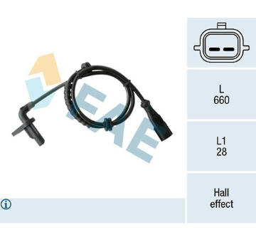 Snímač, počet otáček kol FAE 78410
