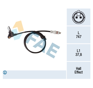 Snímač, počet otáček kol FAE 78413