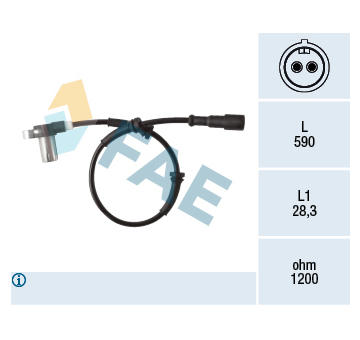 Snímač, počet otáček kol FAE 78416