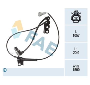 Snímač, počet otáček kol FAE 78419