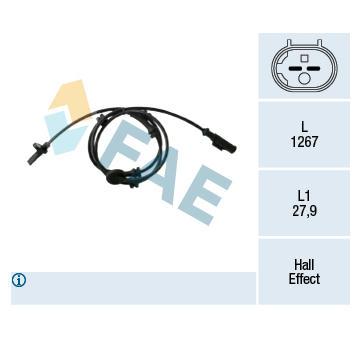 Snímač, počet otáček kol FAE 78433