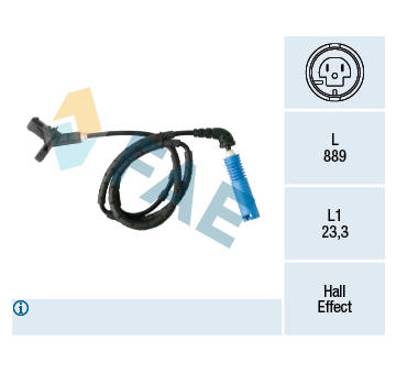Snímač, počet otáček kol FAE 78462