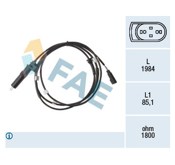 Snímač, počet otáček kol FAE 78475