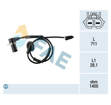 Snímač, počet otáček kol FAE 78477