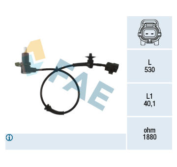 Snímač, počet otáček kol FAE 78480