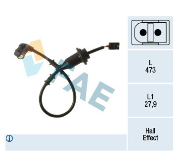Snímač, počet otáček kol FAE 78490
