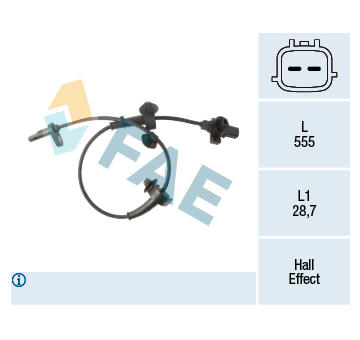 Snímač, počet otáček kol FAE 78491