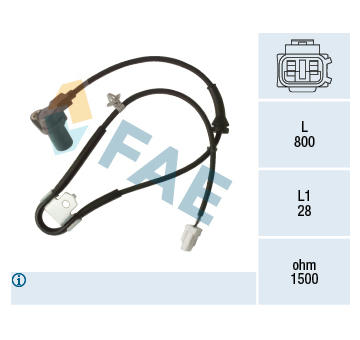 Snímač, počet otáček kol FAE 78494