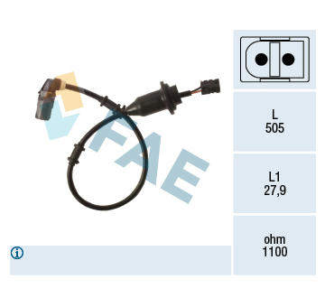 Snímač, počet otáček kol FAE 78498