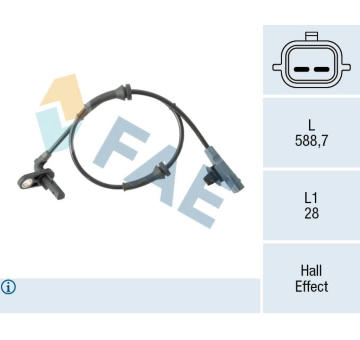 Snímač, počet otáček kol FAE 78505