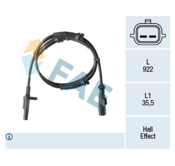 Snímač, počet otáček kol FAE 78513