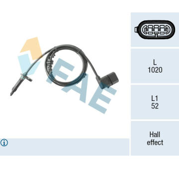 Snímač, počet otáček kol FAE 78538