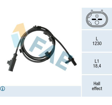 Snímač, počet otáček kol FAE 78542