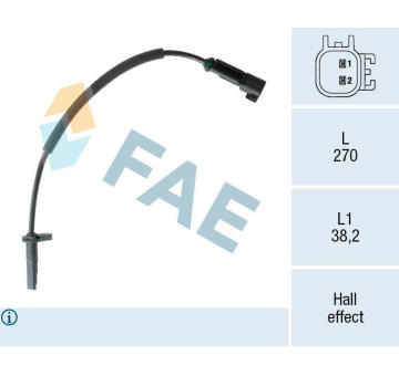 Snímač, počet otáček kol FAE 78556