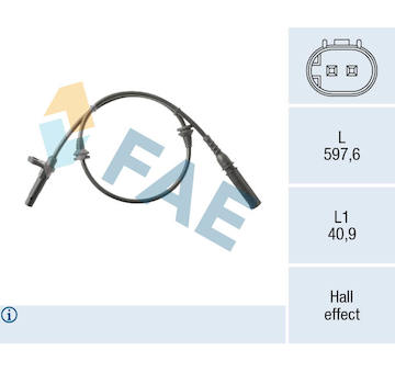 Snímač, počet otáček kol FAE 78564