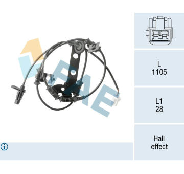 Snímač, počet otáček kol FAE 78568