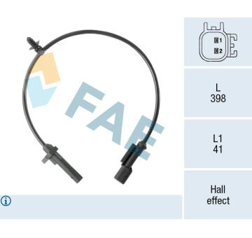 Snímač, počet otáček kol FAE 78570