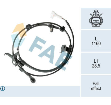 Snímač, počet otáček kol FAE 78572