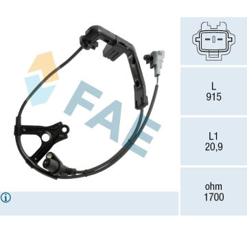 Snímač, počet otáček kol FAE 78578