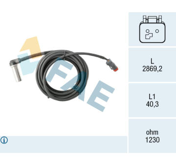 Snímač, počet otáček kol FAE 78682