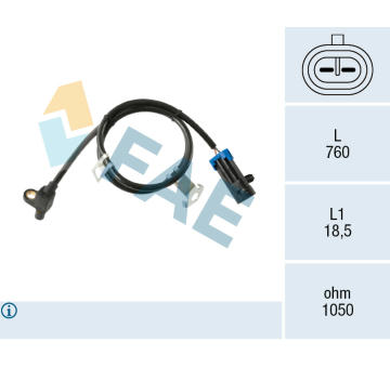 Snímač, počet otáček kol FAE 78724