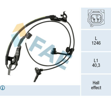 Snímač, počet otáček kol FAE 78751