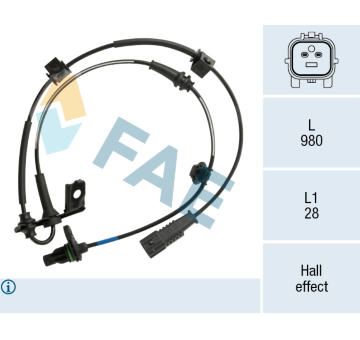 Snímač, počet otáček kol FAE 78759