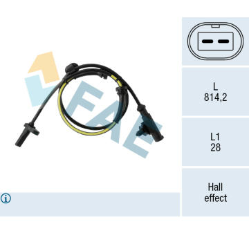 Snímač, počet otáček kol FAE 78760