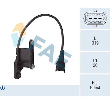 Snímač, poloha vačkového hřídele FAE 79121