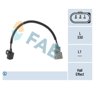 Snímač, poloha vačkového hřídele FAE 79341
