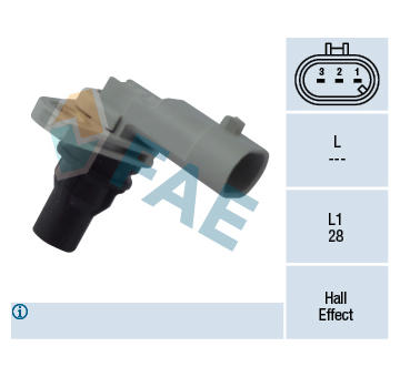 Snímač, poloha vačkového hřídele FAE 79347