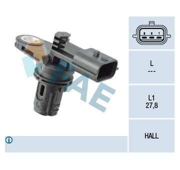 Snímač, poloha vačkového hřídele FAE 79360