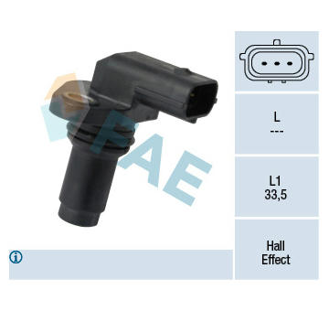 Snímač, poloha vačkového hřídele FAE 79366
