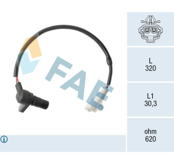 Snímač, rychlost / počet otáček FAE 79526