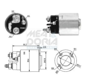 Elektromagnetický spínač pre żtartér MEAT & DORIA 46131