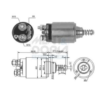Elektromagnetický spínač pre żtartér MEAT & DORIA 46191