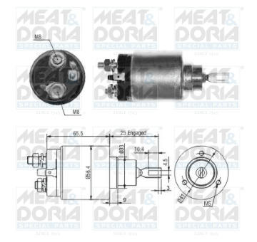 Elektromagnetický spínač, startér MEAT & DORIA 46201