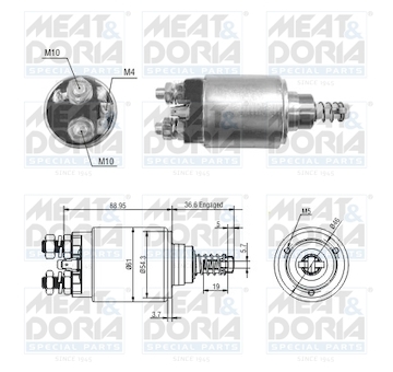 Elektromagnetický spínač, startér MEAT & DORIA 46312