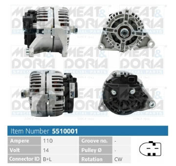 Alternátor MEAT & DORIA 5510001