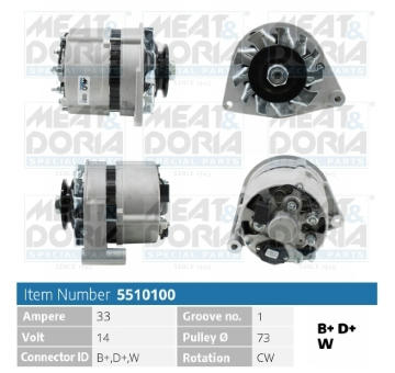 Alternátor MEAT & DORIA 5510100