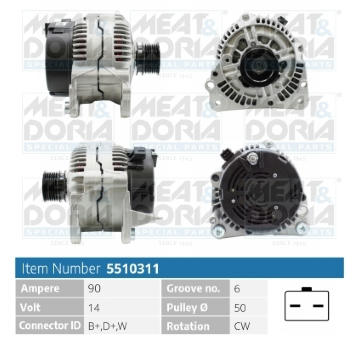 Alternátor MEAT & DORIA 5510311