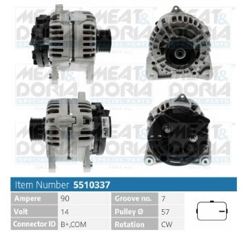 Alternátor MEAT & DORIA 5510337