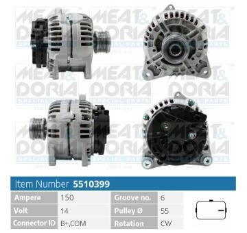 Alternátor MEAT & DORIA 5510399