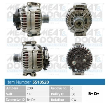 Alternátor MEAT & DORIA 5510520