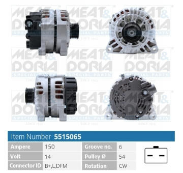 Alternátor MEAT & DORIA 5515065