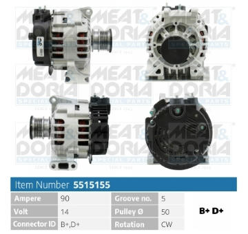 Alternátor MEAT & DORIA 5515155