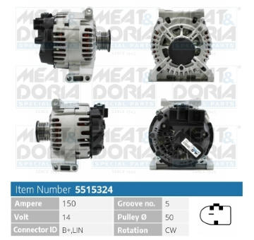 Alternátor MEAT & DORIA 5515324